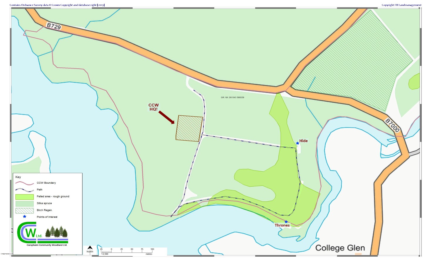 Carsphairn Community Woodland Map